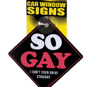 So Gay I Can't Even Drive Straight Car Window Signs