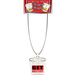Hanging Party Shot Glass - Get Wasted!!!!