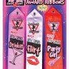 Bachelorette award ribbons - pack of 3