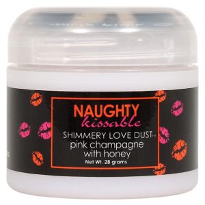 Naughty kissable shimmery love dust - pink champagne w/sifter