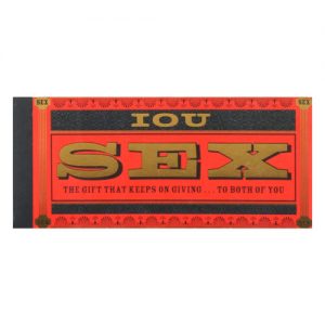 I.o.u sex checks coupon book