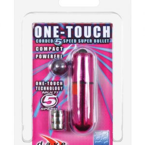 One touch bullet w/cord - 5 speed pink