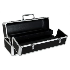 Large lockable vibrator case - black