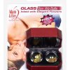 Glass Pleasure Balls w/Flowers