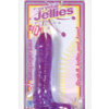 Crystal jellies 7" ballsy super cock - purple