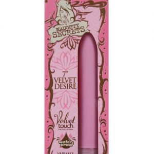 Naughty secret 7" velvet desire waterproof vibe - pink