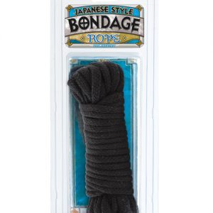 Japanese style bondage cotton rope - black