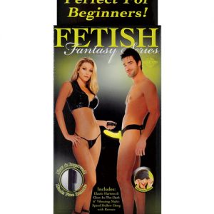 Fetish fantasy series for him or her vibrating hollow strap on -