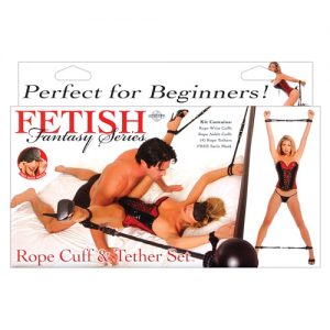 Fetish fantasy series rope cuff & tether set