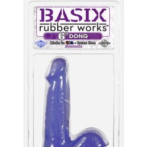 Basix rubber works 6" dong - purple