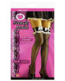 French maid thigh hi fishnet stockings