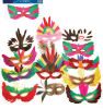 Party masks - asst. styles pack of 12