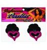 Leather pasties - flowers w/hearts