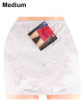 Brocade mini skirt white medium