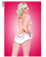 Wild pet sport panty leopard stars white large (pasties not incl