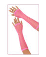 Long fishnet gloves - fuchsia