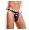Male power voodoo skull stretch mesh bong thong black l/xl