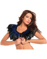 FEATHER TOP - BLUE - OS