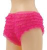 Be wicked ruffle hot pants hot pink x-large